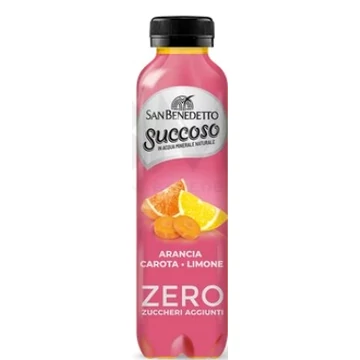 San Benedetto Succoso ZERO  cukormentes szénsavmentes üdítőital narancs répa citrom 400ml 