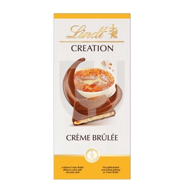 Lindt Creation tejcsokoládé crème brûlée töltelékkel 150g