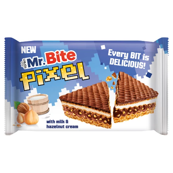 Mr.Bite Pixel Tejkrémes és Mogyoró 30G