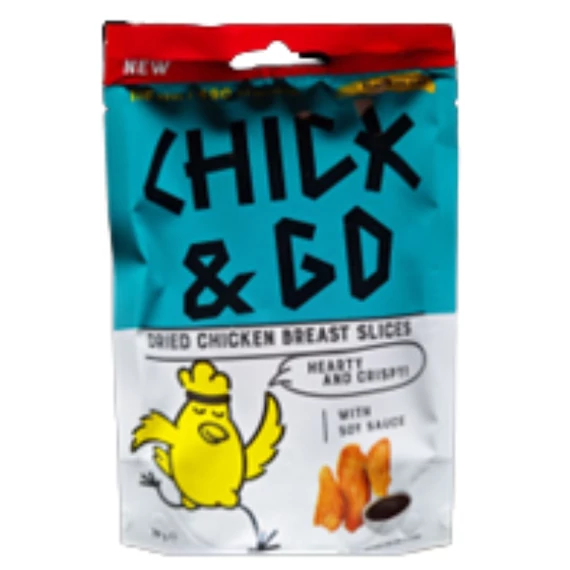 Chick and Go - Csirkés protein snack, szója szószos 30 g