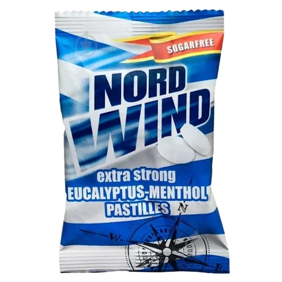Nordwind  Eukalyptus Menthol Cukorka 25g