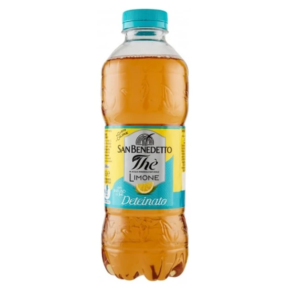 San Benedetto The Ice Tea Citrom 500ml Deteinato Koffeinmentes Szénsavmentes Üdítőital
