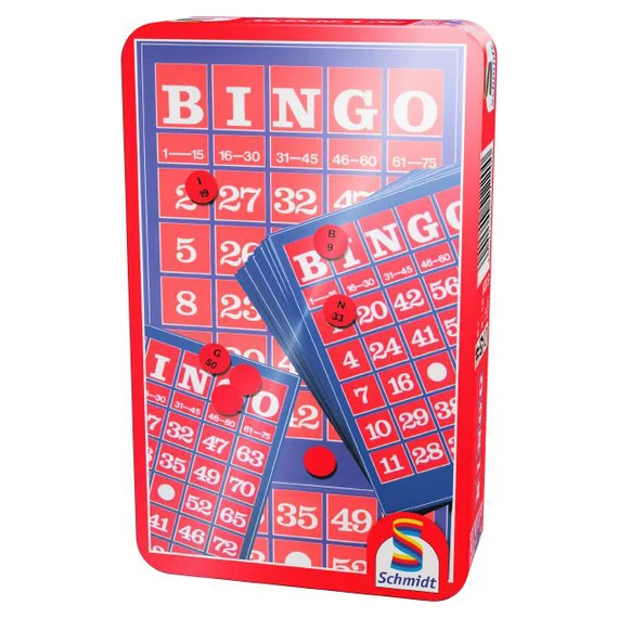 Bingo fémdobozos társasjáték