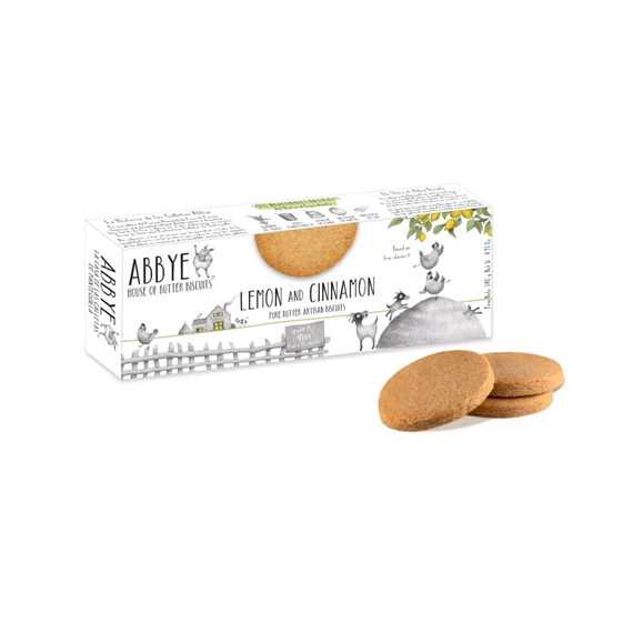 Abbye vajas keksz citrommal és fahéjjal 140g