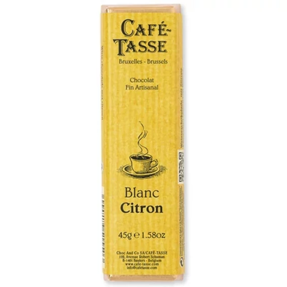 Café Tasse citromos fehér csokoládé szelet 45g