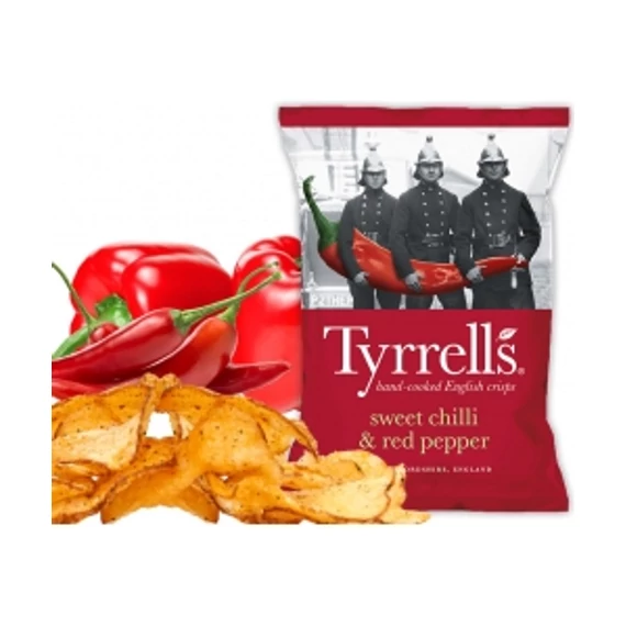 Tyrrel's chips chilivel és kaliforniai paprikával 40 g