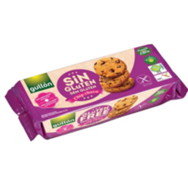 Gullon chip choco hozzáadott cukor és gluténmentes keksz 130g