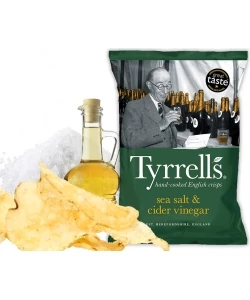 Tyrrel's chips tengeri sós almaecetes 40 g